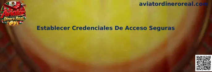 Guía para establecer credenciales de acceso seguras en Aviator Dinero Real