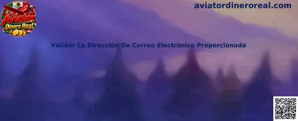 Proceso de validación de la dirección de correo electrónico proporcionada
